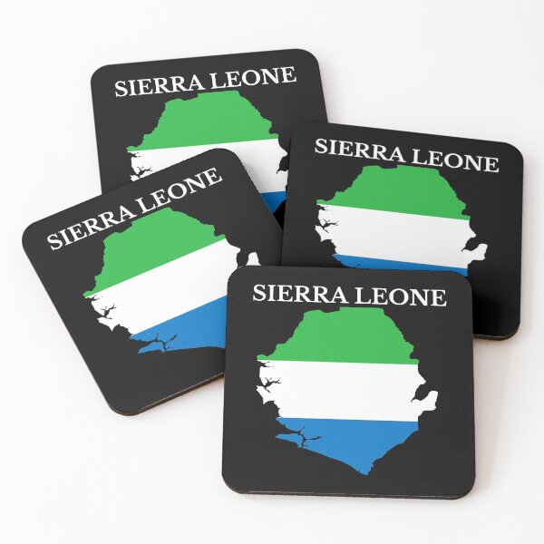 Item preview, Sierra Leone Map Flag designed and sold by marosharaf.