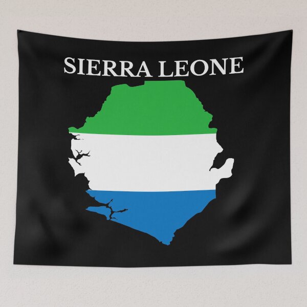 Item preview, Sierra Leone Map Flag designed and sold by marosharaf.