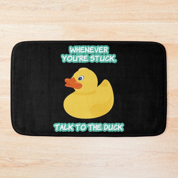 Item preview, Funny Programmer Talk To The Duck design designed and sold by jakehughes2015.