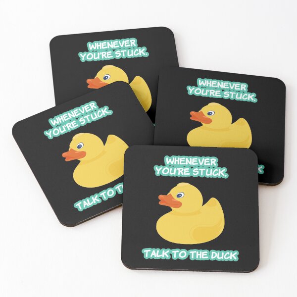 Item preview, Funny Programmer Talk To The Duck design designed and sold by jakehughes2015.