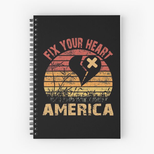 Item preview, Fix Your Heart America Retro Vintage designed and sold by AnimaLovers.