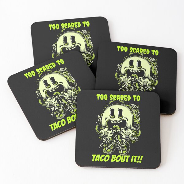 Item preview, Too Scared to Taco Bout It. Pun. Funny designed and sold by shirtdan.