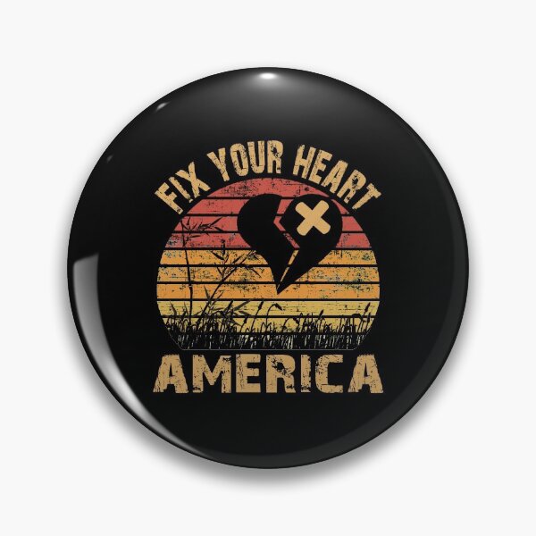 Item preview, Fix Your Heart America Retro Vintage T Shirt designed and sold by AnimaLovers.