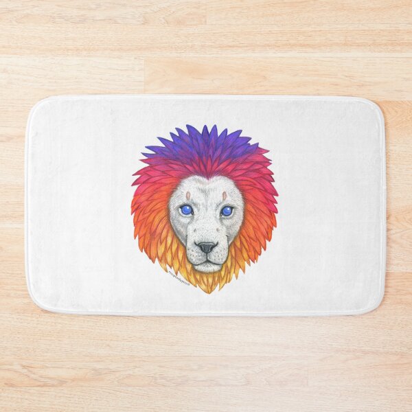 Item preview, Cute Rainbow Mane Lion Head designed and sold by PeachyPencil.