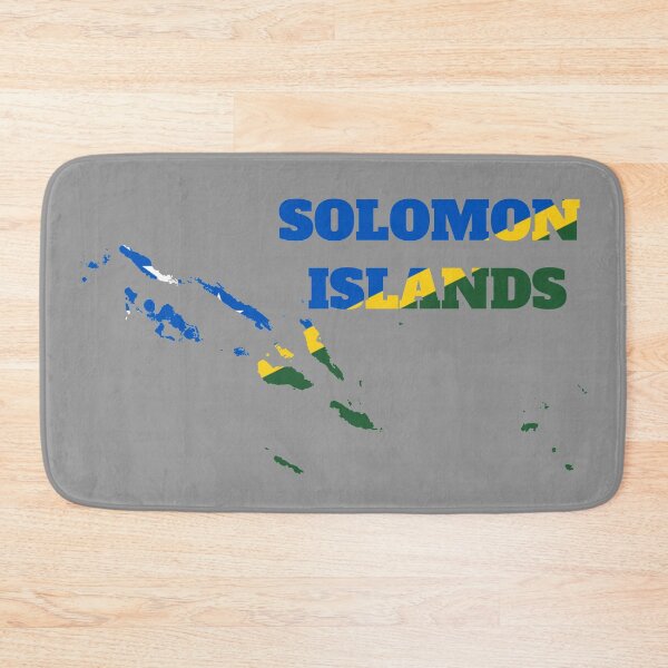 Item preview, Solomon Islands Map Flag designed and sold by marosharaf.