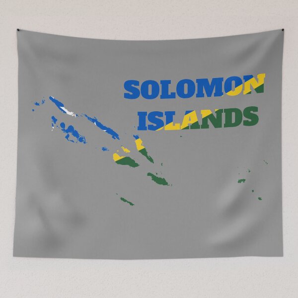 Item preview, Solomon Islands Map Flag designed and sold by marosharaf.