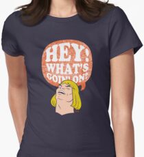 HEY-Man Women's Fitted T-Shirt