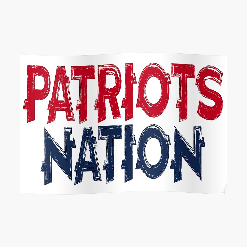 PATRIOTS NATION Sticker for Sale by TheEricaFactor