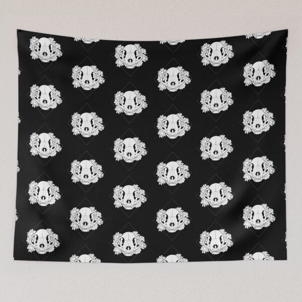 Item preview, Cat skull and flowers designed and sold by Skullandashes.