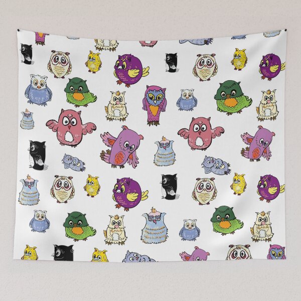 Item preview, Pattern set of owl, doodle character designed and sold by hadkhanong.