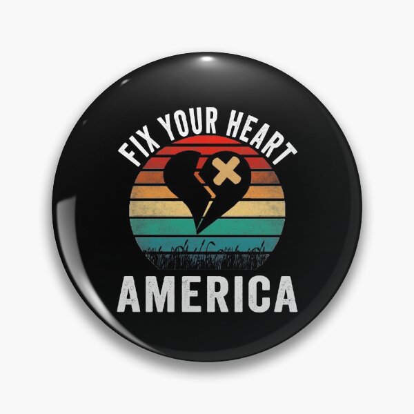 Item preview, Fix Your Heart America Retro Vintage T Shirt designed and sold by AnimaLovers.