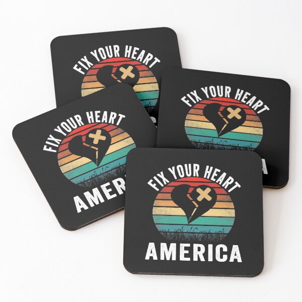 Item preview, Fix Your Heart America Retro Vintage T Shirt designed and sold by AnimaLovers.