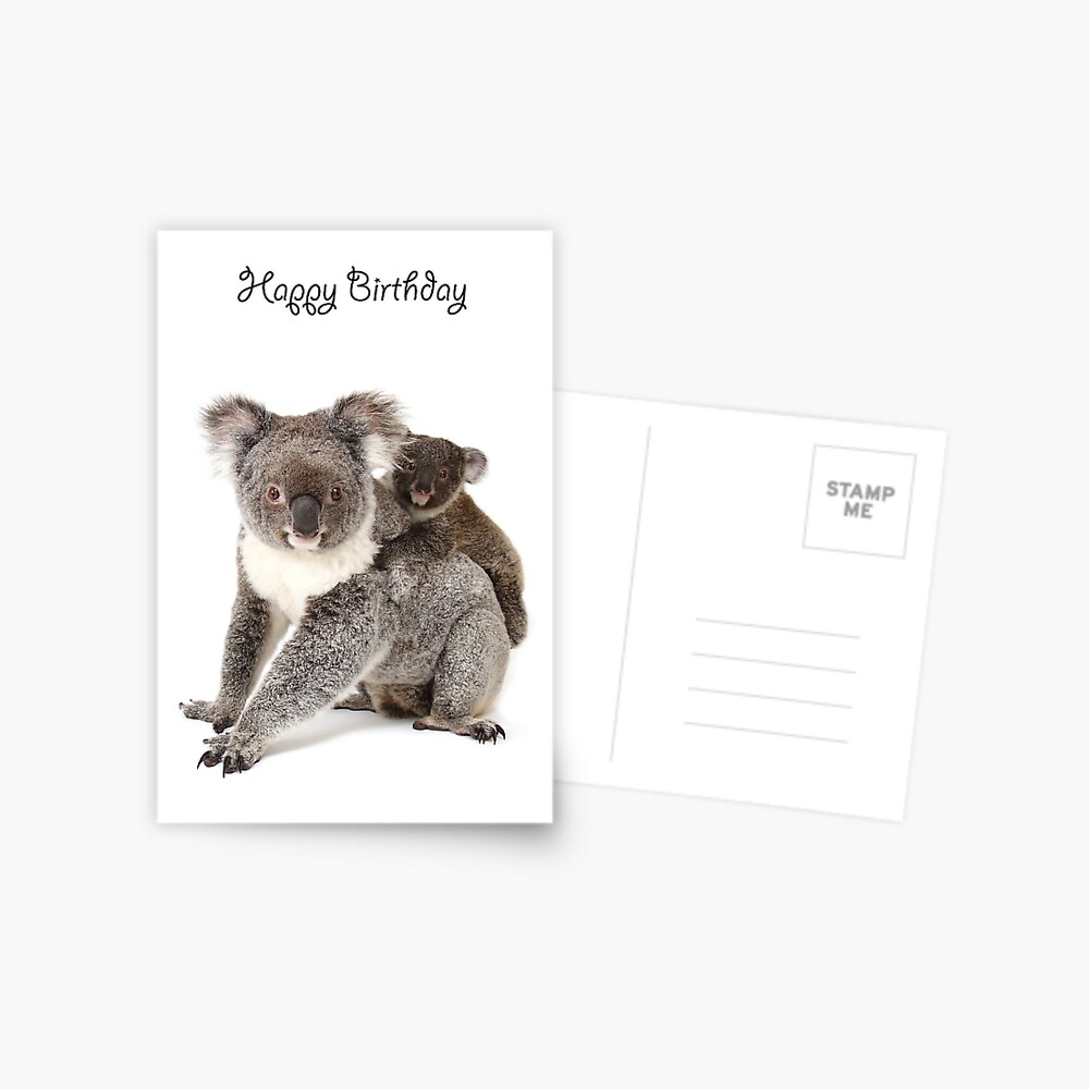 Carte de vœux for Sale avec l'œuvre « Carte d'anniversaire Koala Couples  romantiques - Koala moi fou mais je t'aime » de l'artiste Imis Design Shop