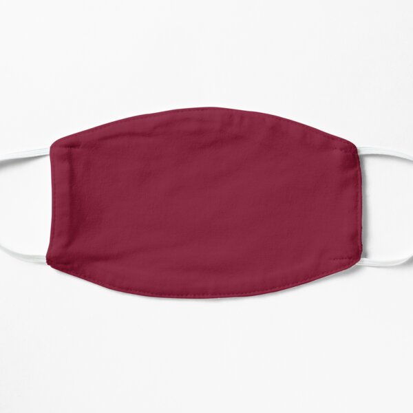 classy romantic wine red plum burgundy Flat Mask