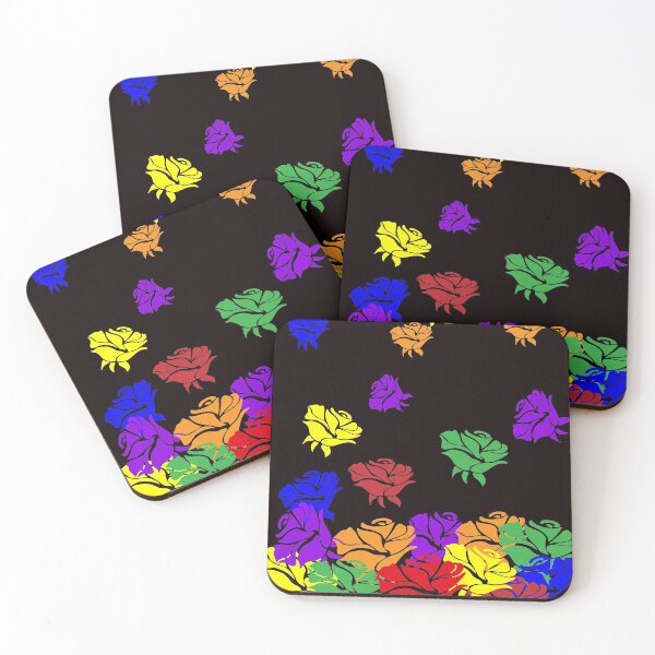Item preview, Falling colorful roses LGBTQ graphic design designed and sold by JAZTshirt.