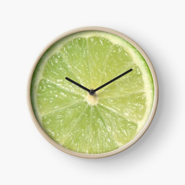 Green lime. Clock