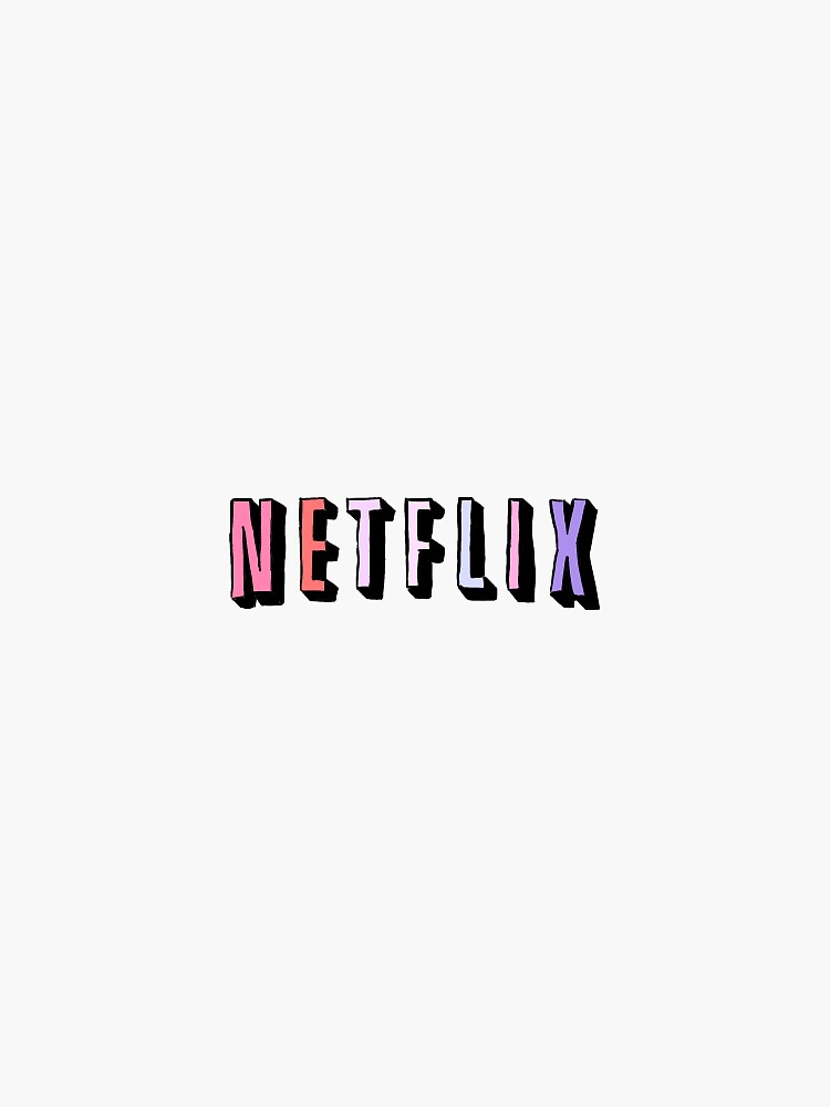 Pastel Netflix Logo Sticker By Katedouglass Redbubble