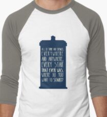 All Of Time And Space Men's Baseball ¾ T-Shirt