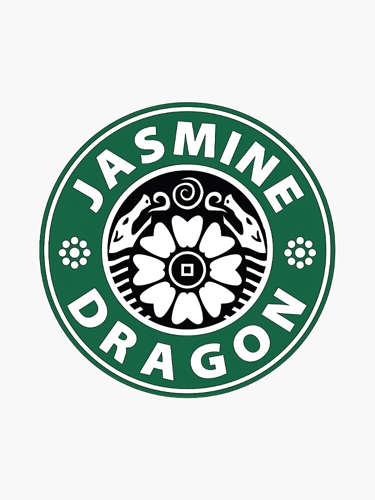 " Jasmine Dragon" Sticker for Sale by Duvarg Redbubble