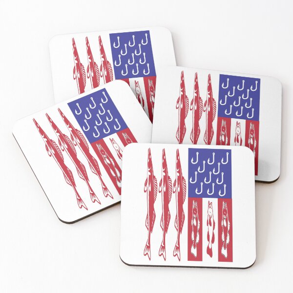 Item preview, Patriotic Fisherman flag graphic t-shirt designed and sold by JAZTshirt.
