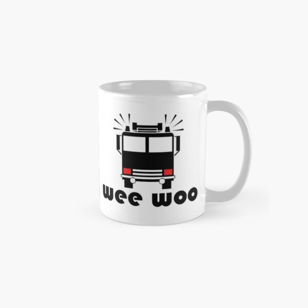 Wee Woo Firetruck Mug classique
