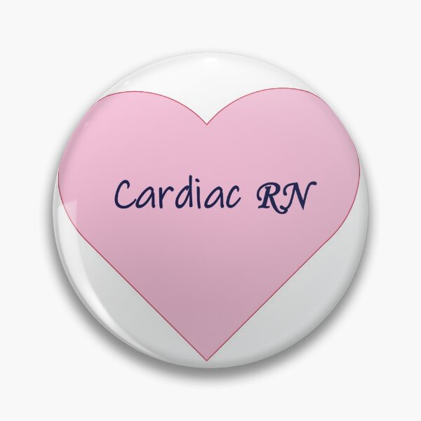 Item preview, Light Pink Heart Cardiac RN designed and sold by ArtsyRabbit.