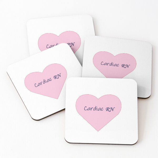 Item preview, Light Pink Heart Cardiac RN designed and sold by ArtsyRabbit.