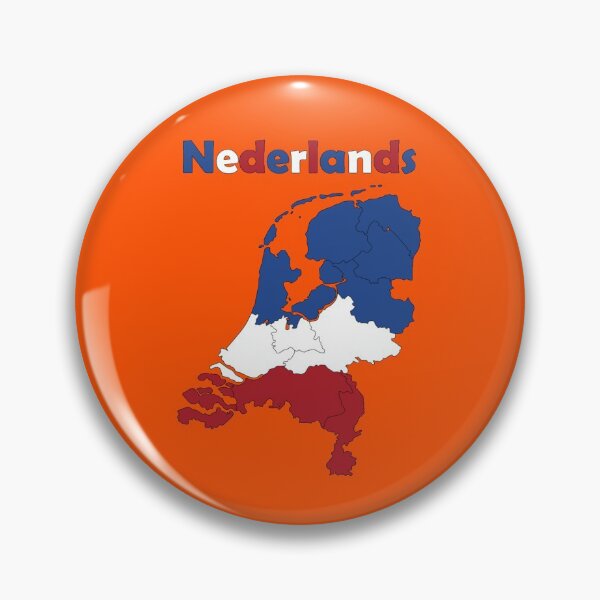 Item preview, Netherlands Map with Flag Colors designed and sold by InVisibleColors.