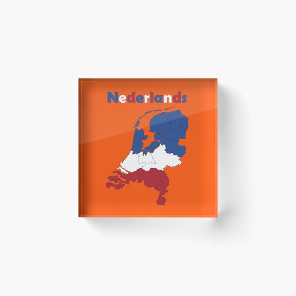 Item preview, Netherlands Map with Flag Colors designed and sold by InVisibleColors.