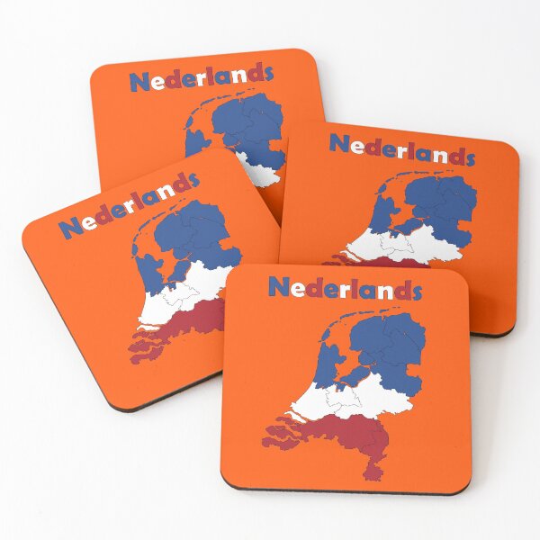 Item preview, Netherlands Map with Flag Colors designed and sold by InVisibleColors.