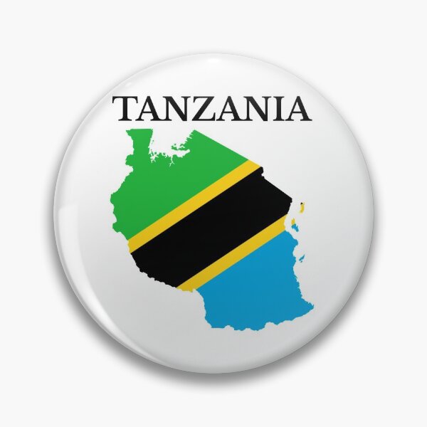 Item preview, Tanzania Map Flag designed and sold by marosharaf.
