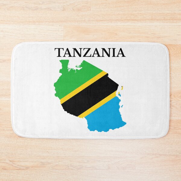 Item preview, Tanzania Map Flag designed and sold by marosharaf.