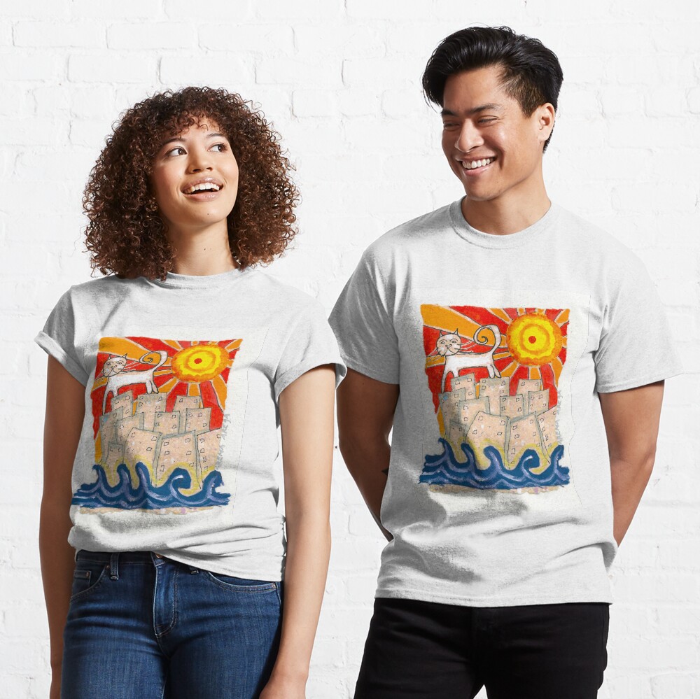 Gato en la ciudad Classic T-Shirt