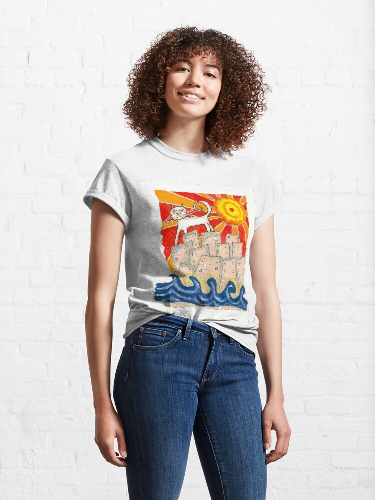 Alternate view of Gato en la ciudad Classic T-Shirt