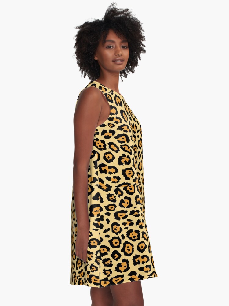 yellow cheetah dress