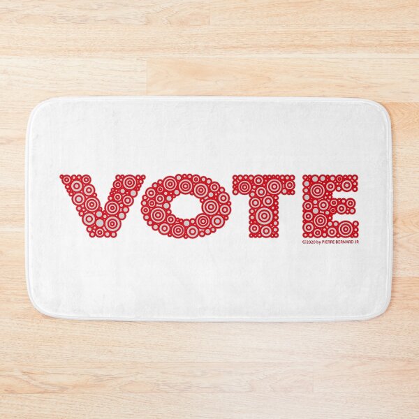 Item preview, VOTE - Red Letters Circle Design designed and sold by Pierre Bernard Jr.