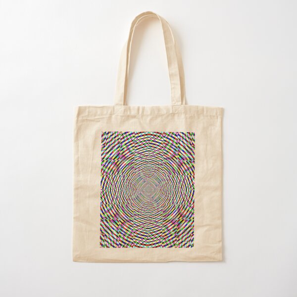 Visual arts, Optical illusion, Concentric Circles, Geometric Art, - концентрические круги Cotton Tote Bag