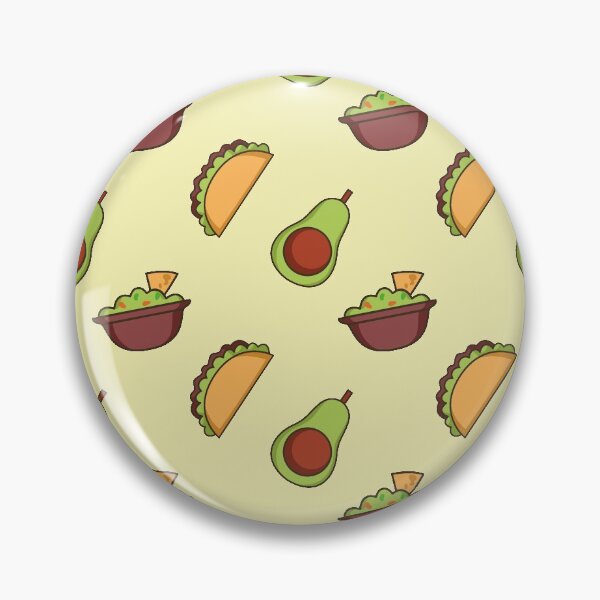 Item preview, Cute Avocado and Tacos Seamless Pattern - Mexican Food designed and sold by ShareYourFaith.