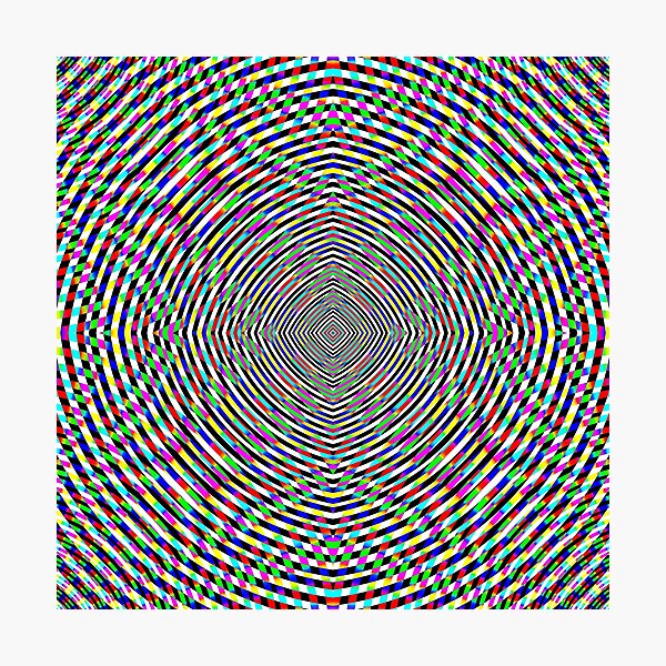 Visual arts, Optical illusion, Concentric Circles, Geometric Art, - концентрические круги Photographic Print