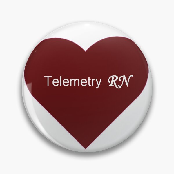 Item preview, Dark Red Heart Telemetry RN designed and sold by ArtsyRabbit.