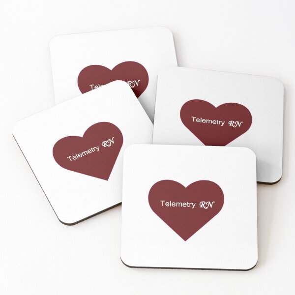 Item preview, Dark Red Heart Telemetry RN designed and sold by ArtsyRabbit.