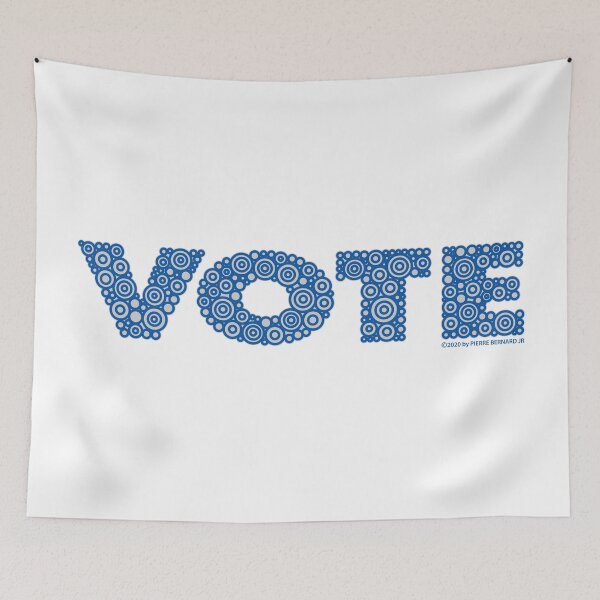 Item preview, VOTE - Blue Circle Design designed and sold by Pierre Bernard Jr.