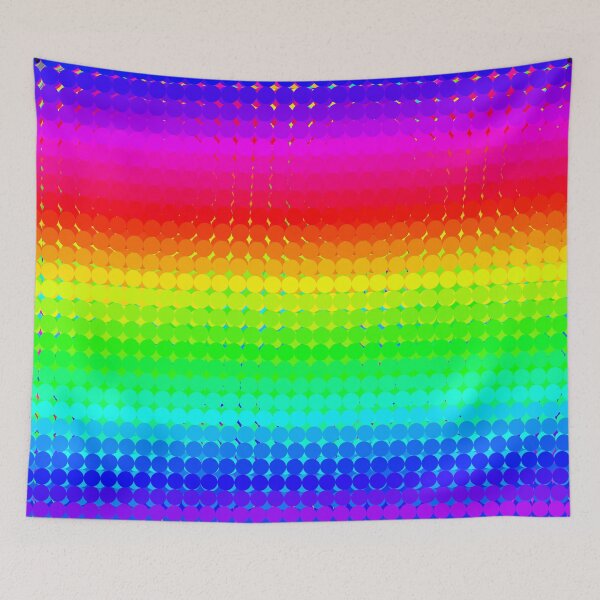 Item preview, Rainbow Polka dots 008 designed and sold by Rupert Russell.