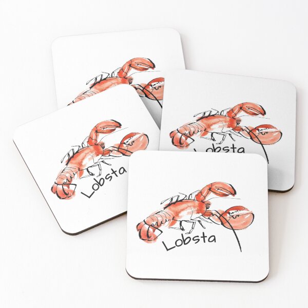 Item preview, Lobsta watercolor pocket art designed and sold by alacartemc.