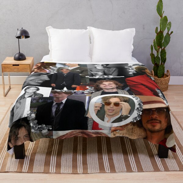 Matthew Gray Gubler Collage Throw Blanket