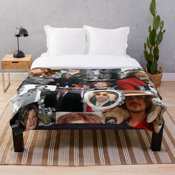 Matthew Gray Gubler Collage Throw Blanket