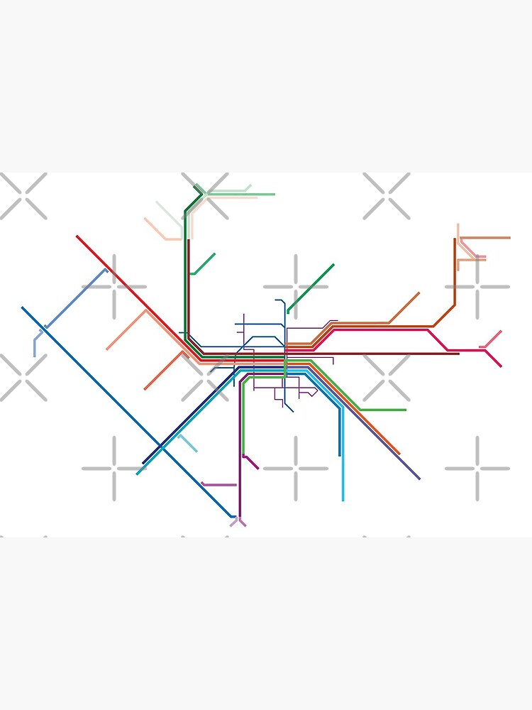 Nuremberg Rail Map by in-transit