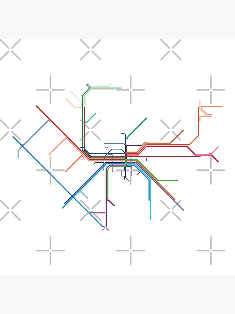 Nuremberg Rail Map by in-transit