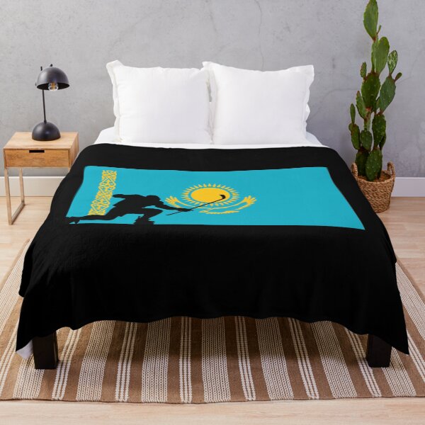 Item preview, Kazakhstan Ice Hockey Silhouette Celebration designed and sold by CanvasTee.