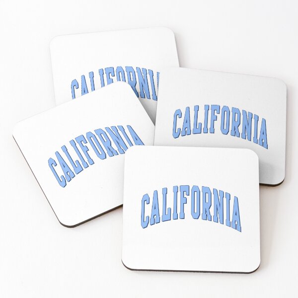 Item preview, California Cornflower Blue Shadow College Varsity Lettering designed and sold by jean hopkins.